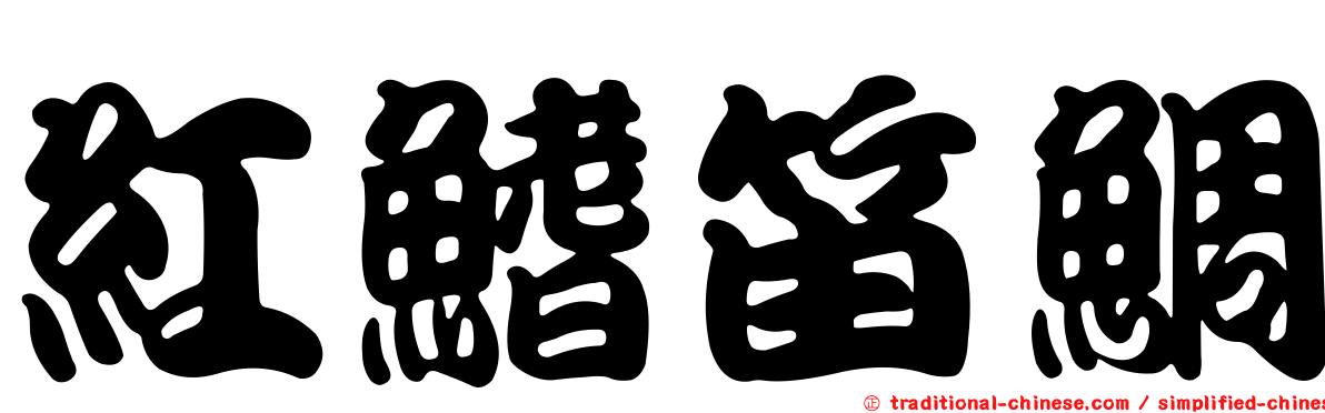 紅鰭笛鯛