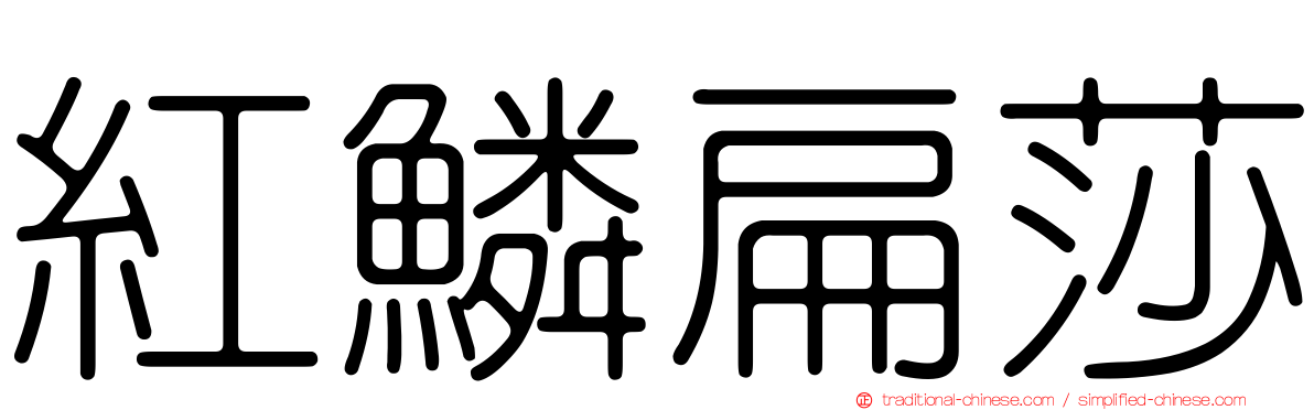紅鱗扁莎