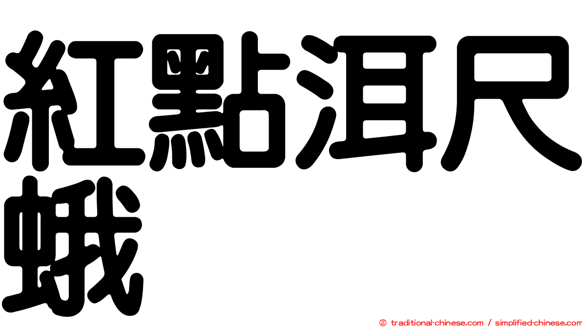 紅點洱尺蛾
