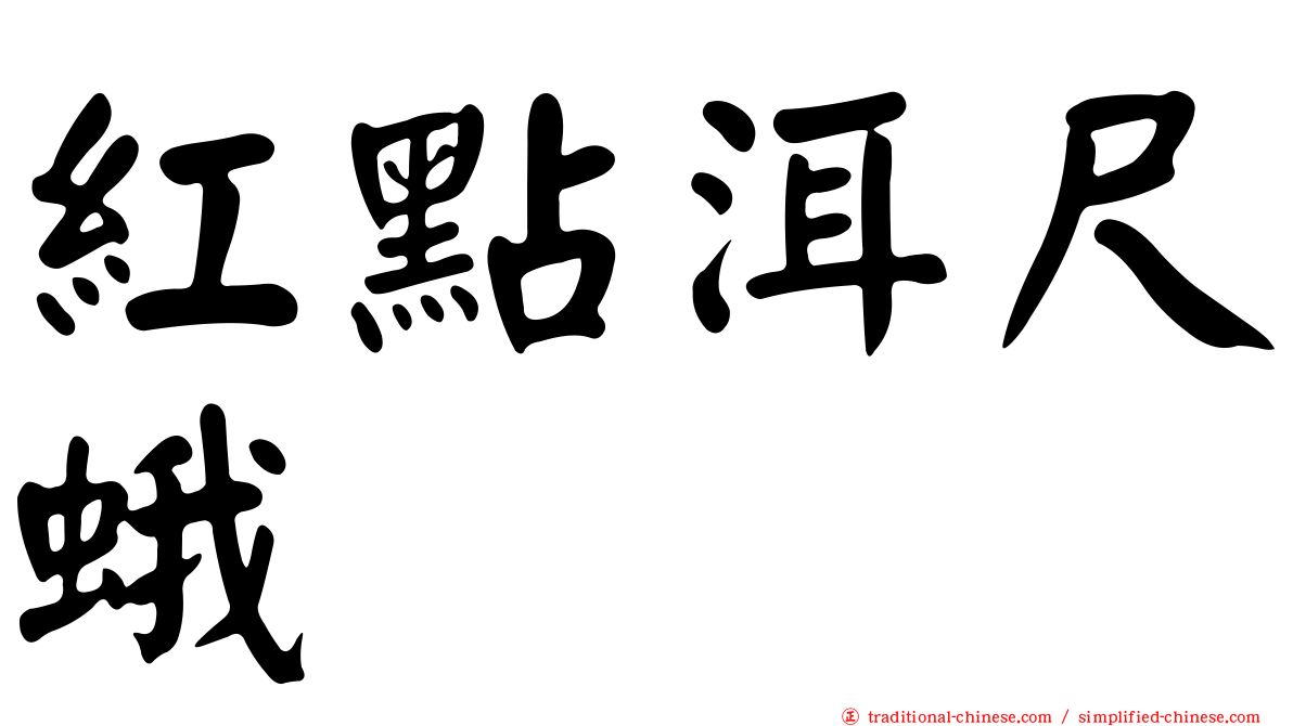 紅點洱尺蛾