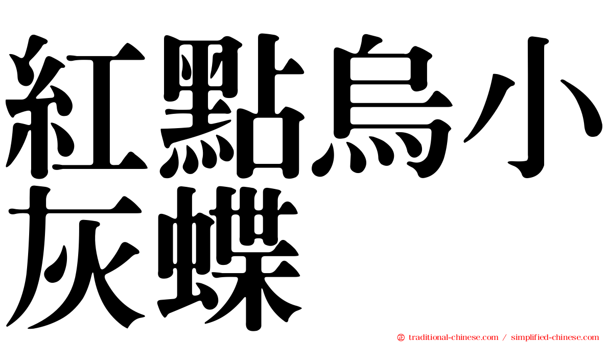 紅點烏小灰蝶
