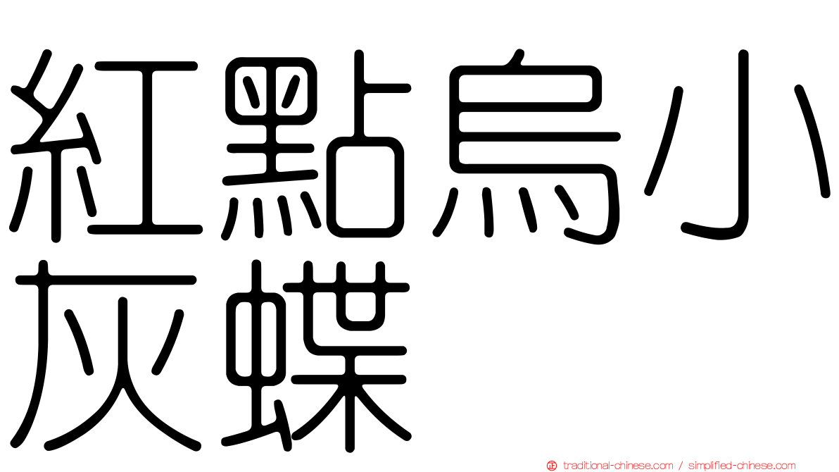 紅點烏小灰蝶