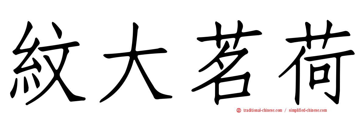 紋大茗荷