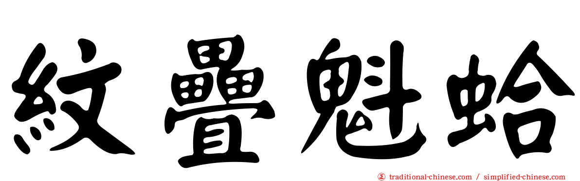 紋疊魁蛤