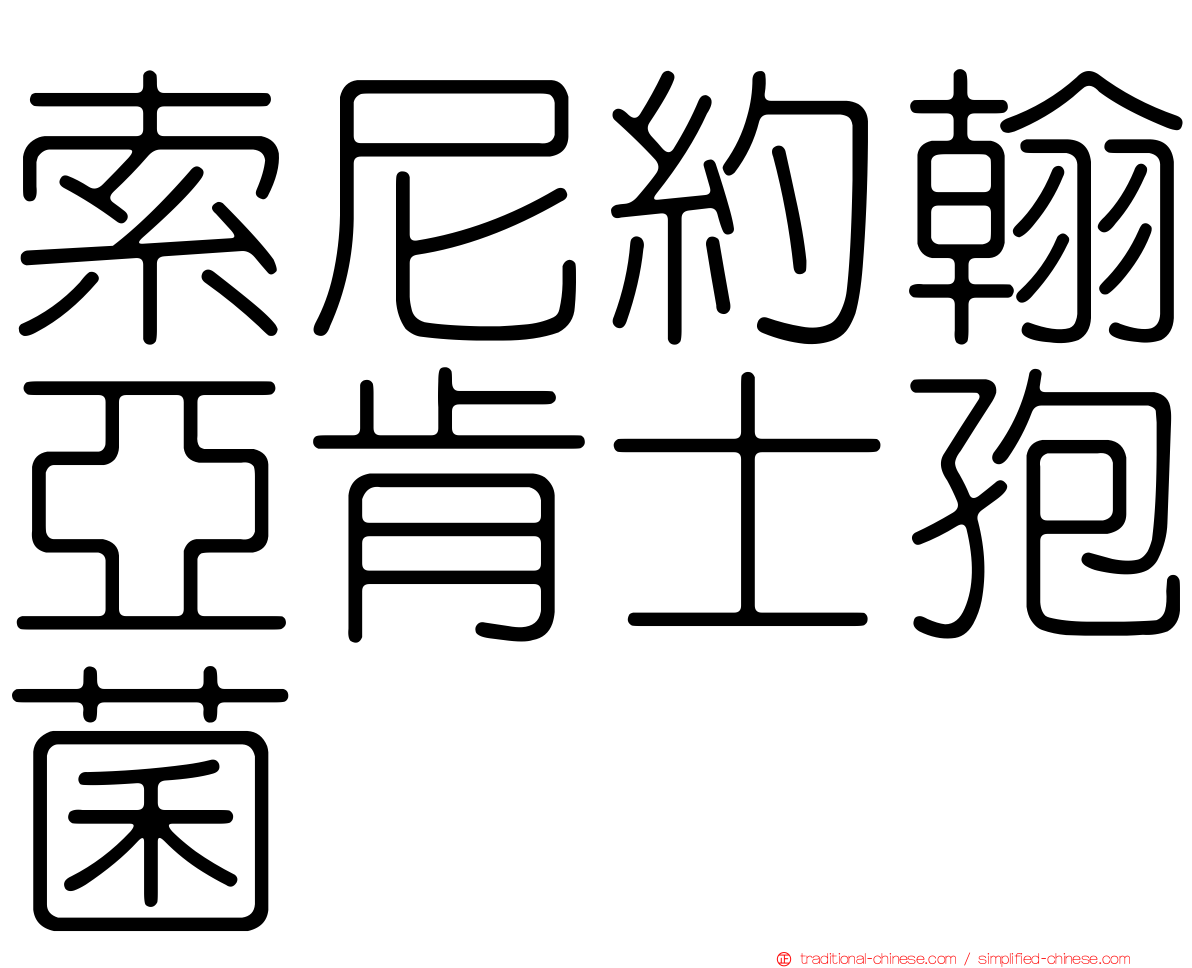 索尼約翰亞肯士孢菌