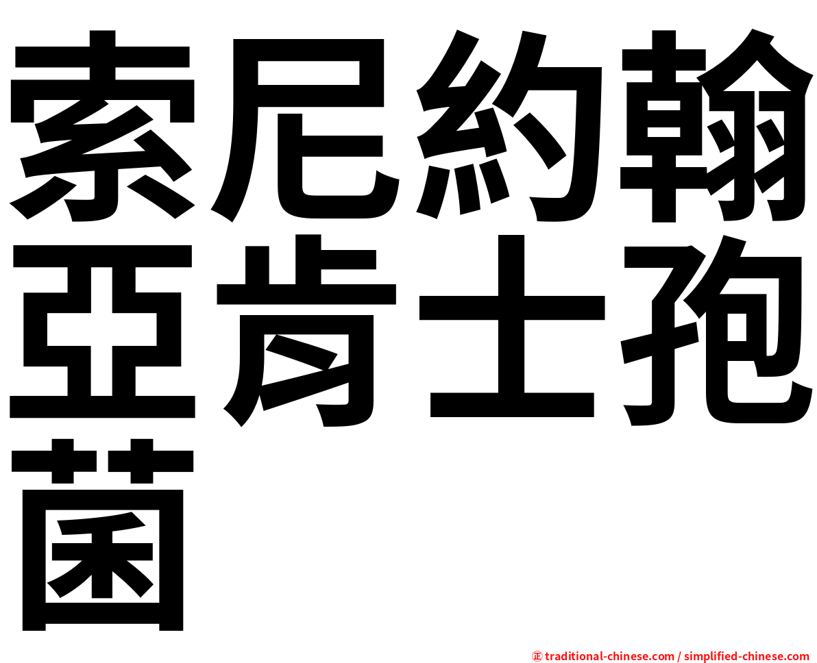 索尼約翰亞肯士孢菌