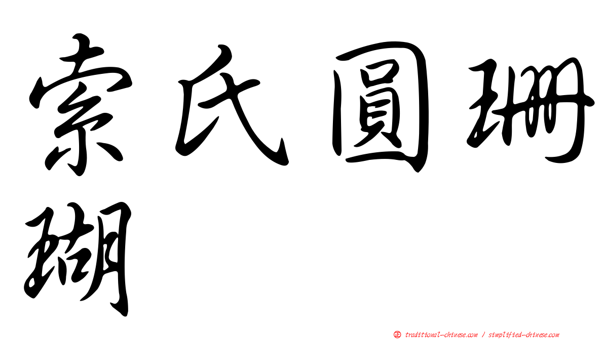 索氏圓珊瑚