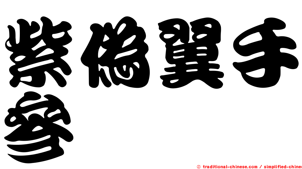 紫偽翼手參