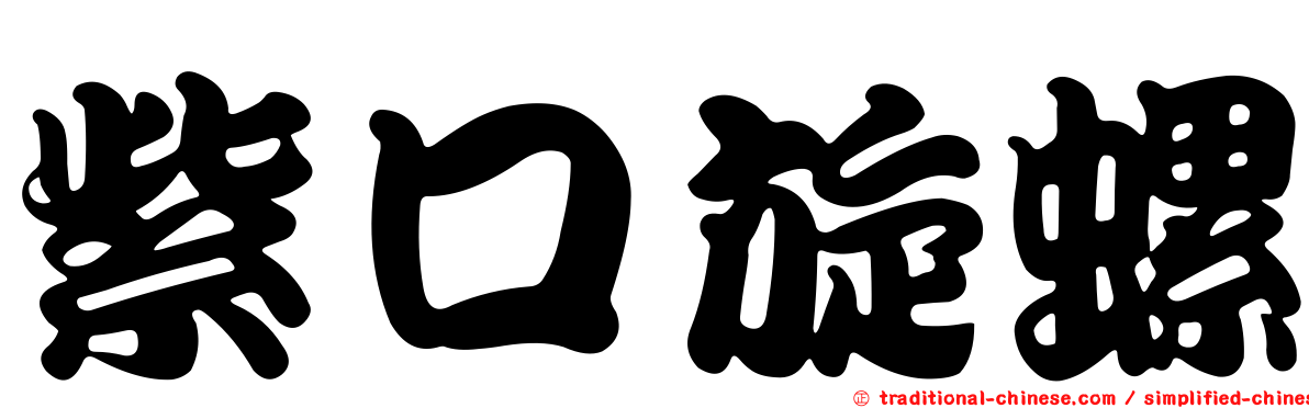 紫口旋螺
