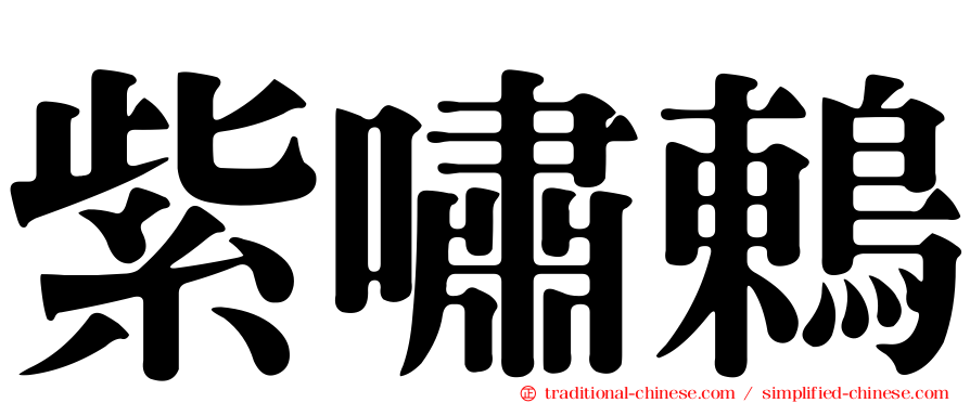 紫嘯鶇