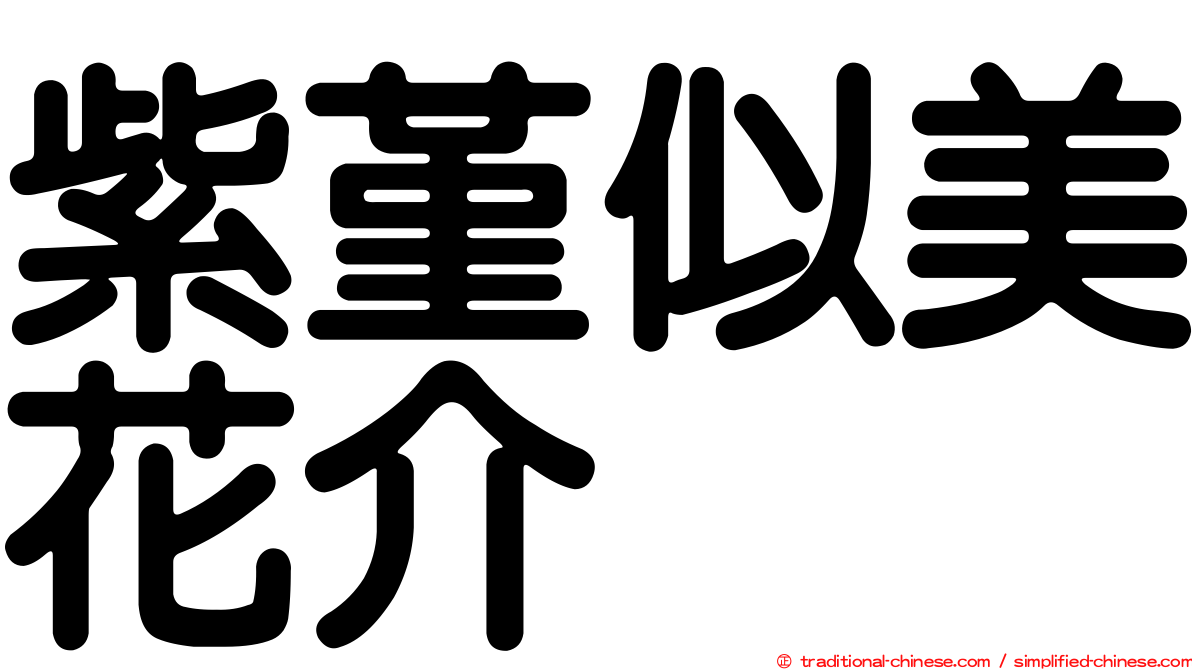 紫堇似美花介