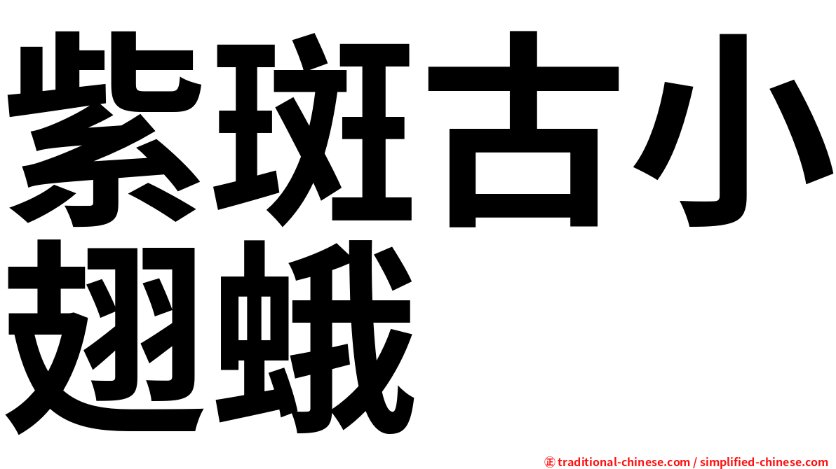 紫斑古小翅蛾