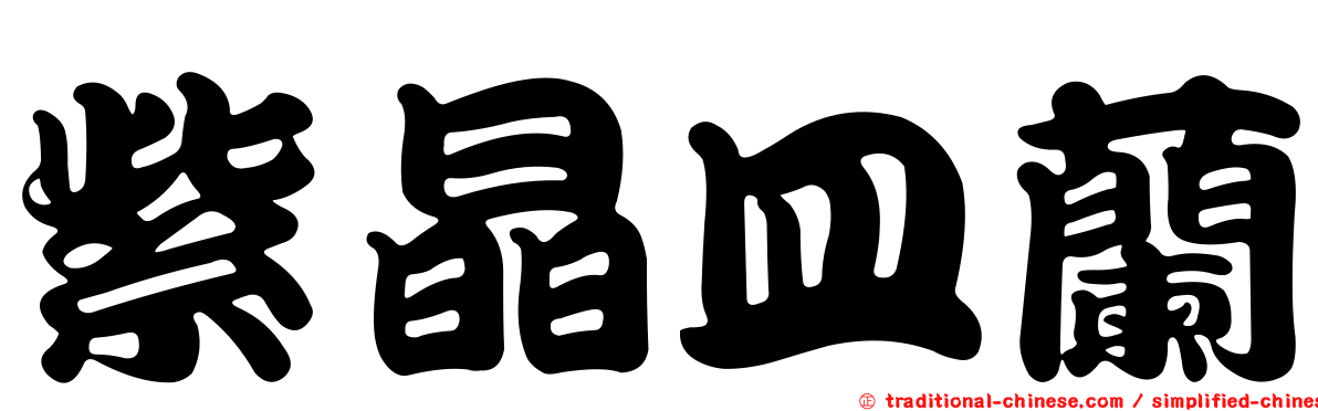 紫晶皿蘭