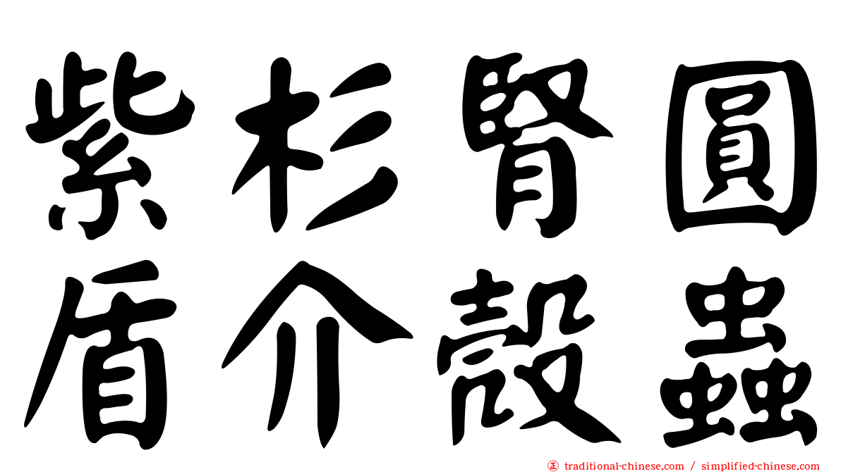 紫杉腎圓盾介殼蟲