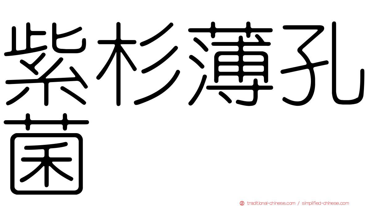 紫杉薄孔菌