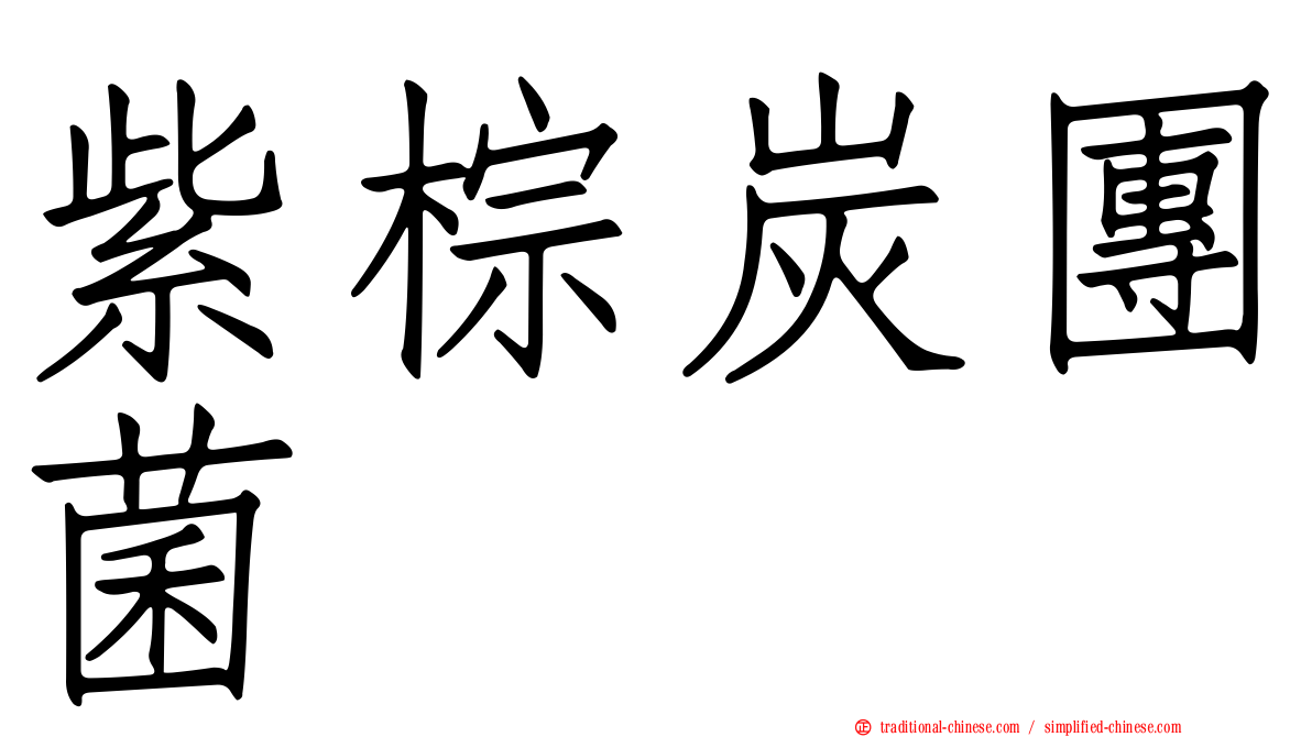 紫棕炭團菌