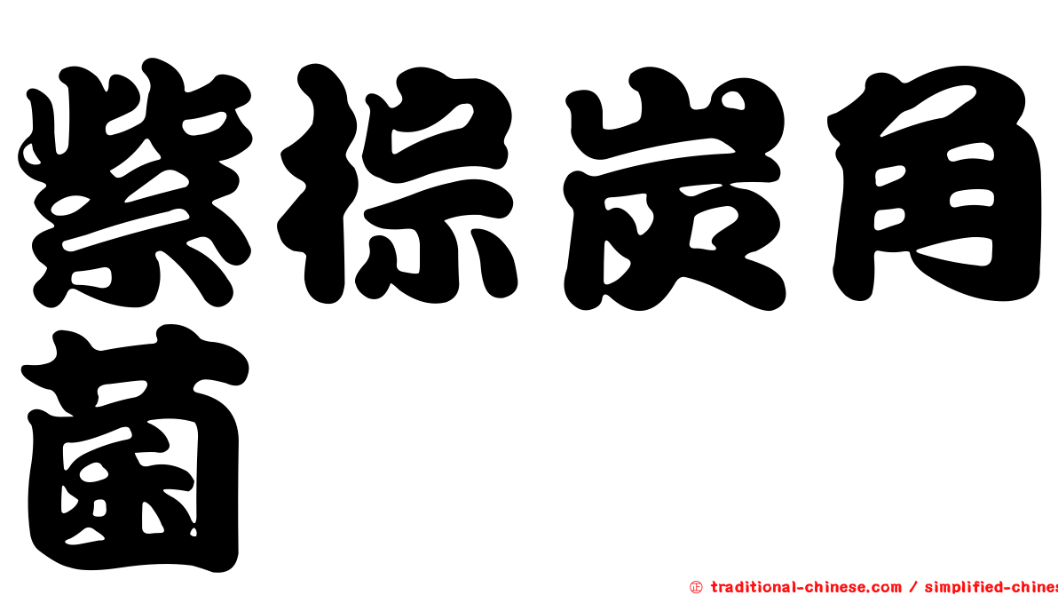 紫棕炭角菌