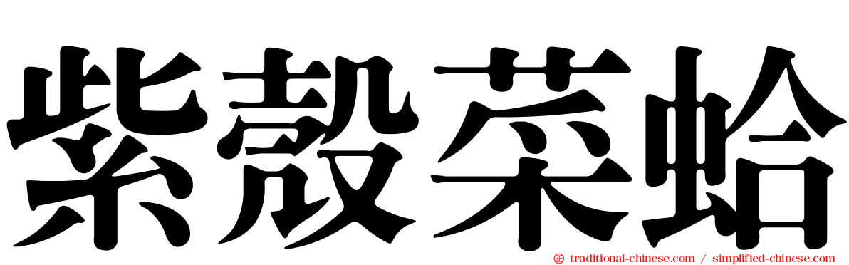 紫殼菜蛤