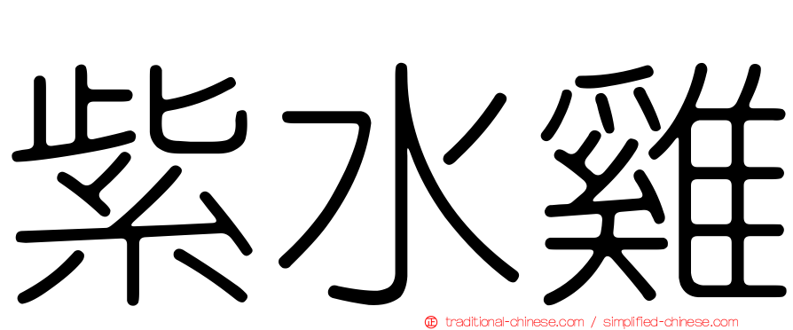 紫水雞