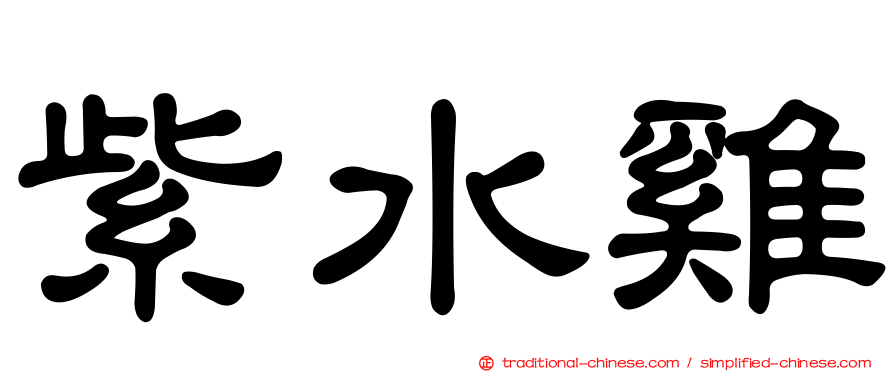 紫水雞