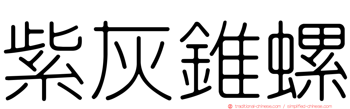 紫灰錐螺