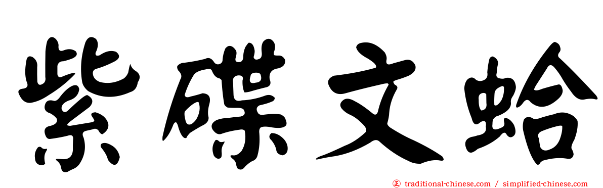 紫碟文蛤