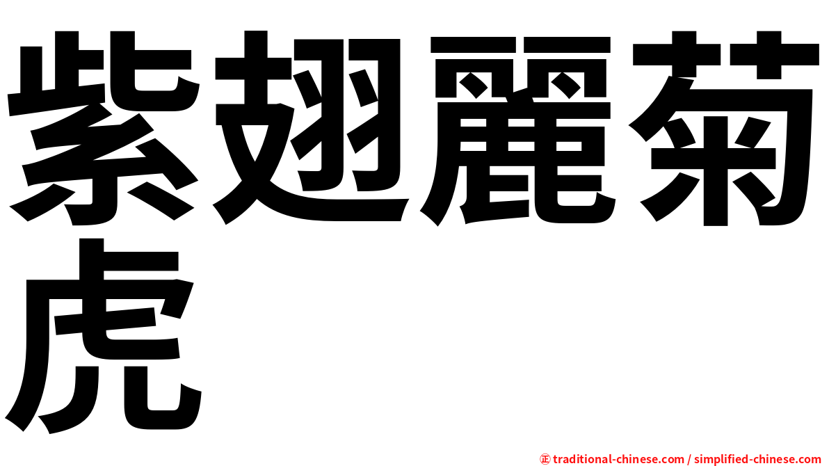 紫翅麗菊虎
