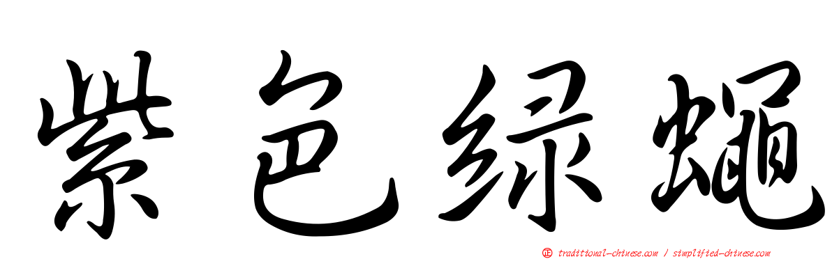 紫色綠蠅