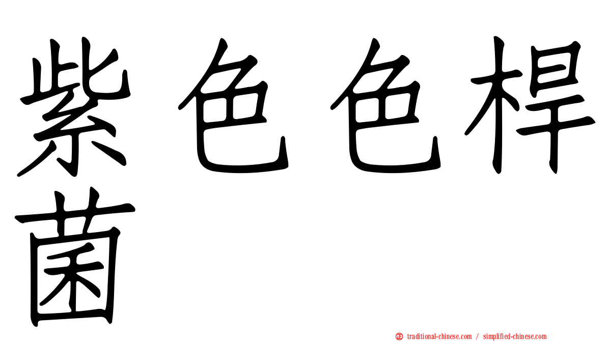 紫色色桿菌