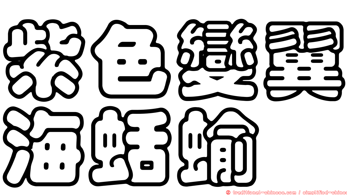 紫色變翼海蛞蝓