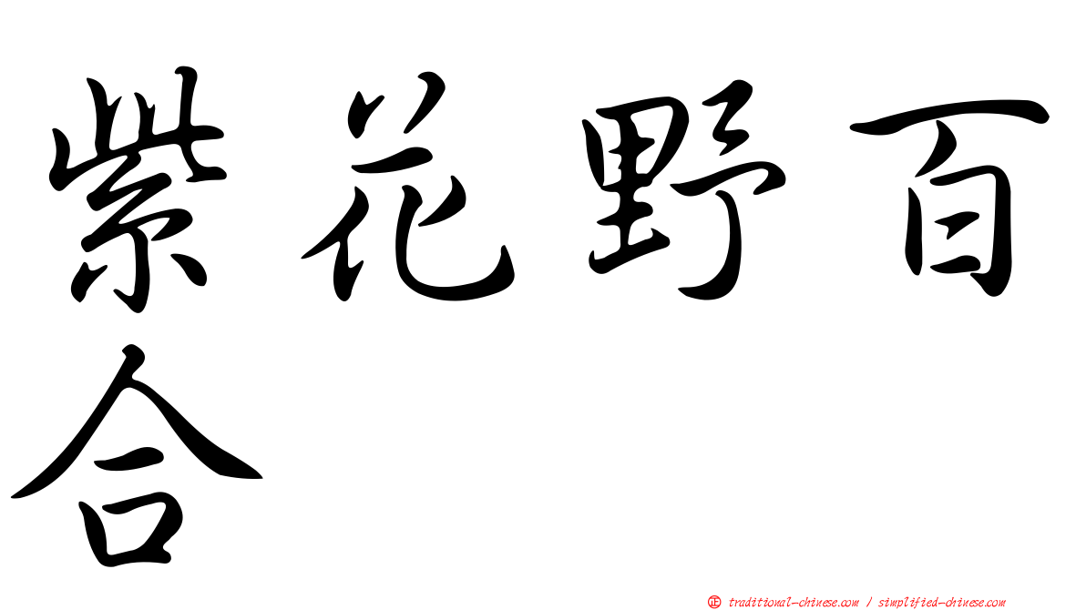 紫花野百合