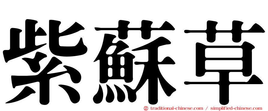 紫蘇草