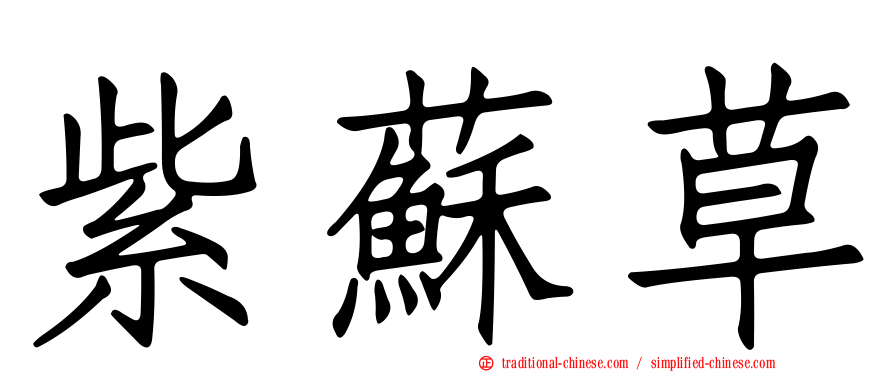 紫蘇草