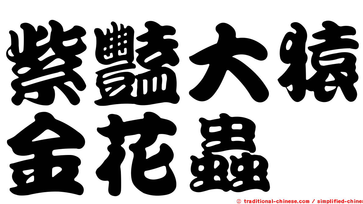 紫豔大猿金花蟲