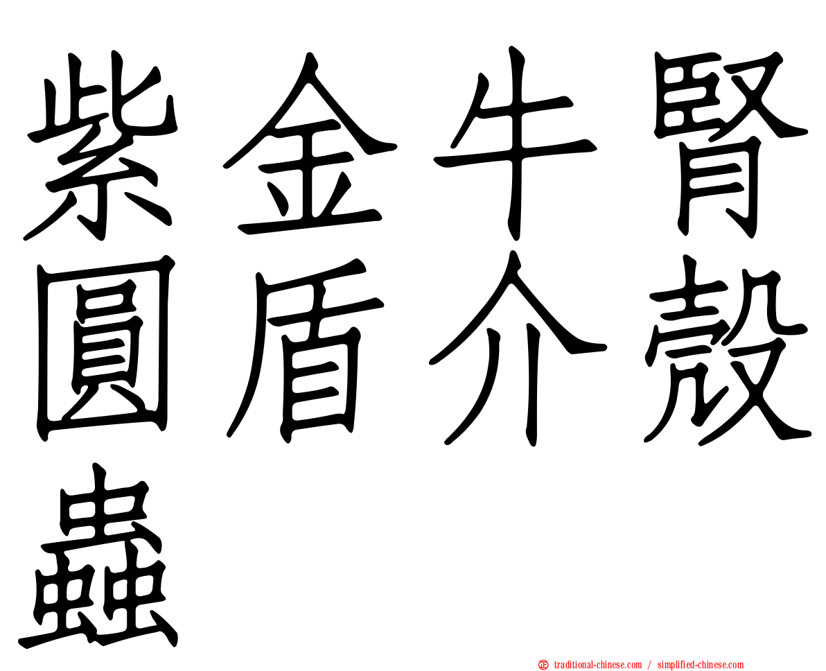 紫金牛腎圓盾介殼蟲