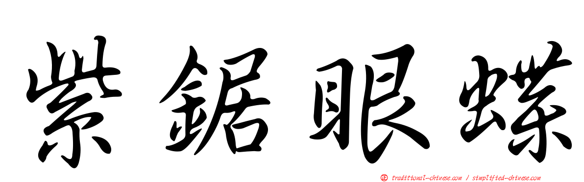 紫鋸眼蝶