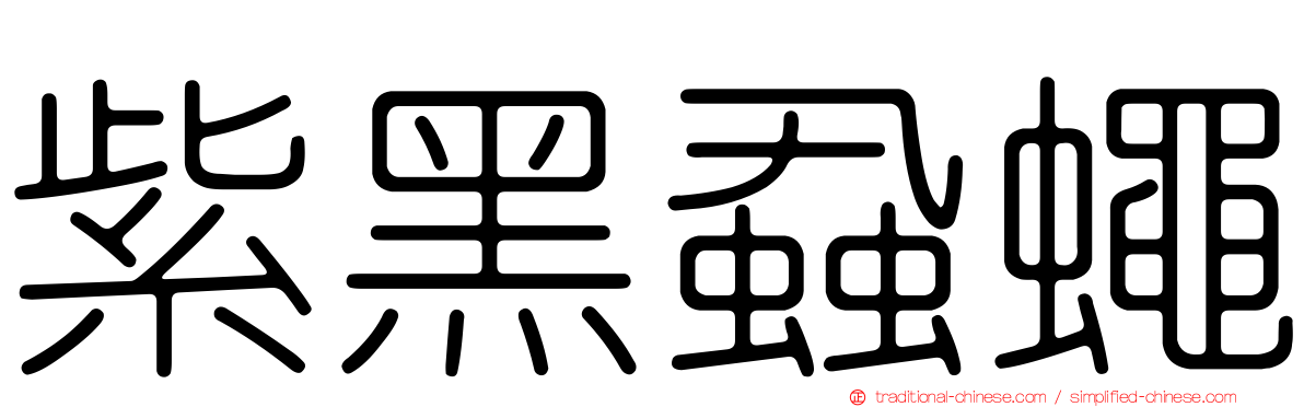 紫黑蝨蠅