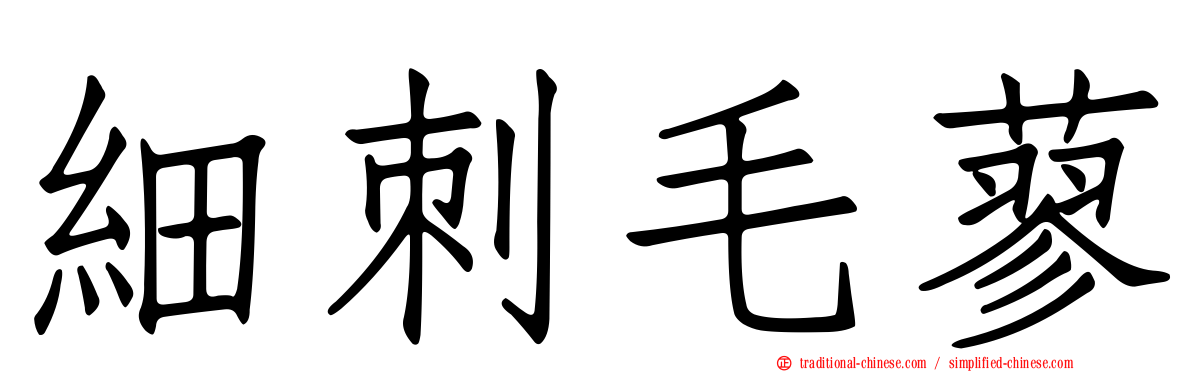 細刺毛蓼