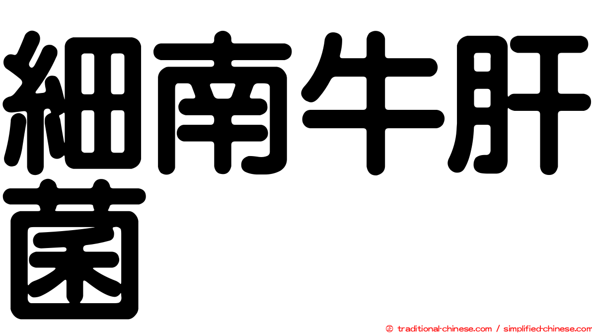 細南牛肝菌