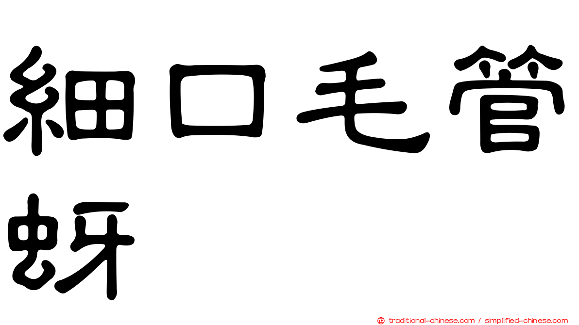 細口毛管蚜