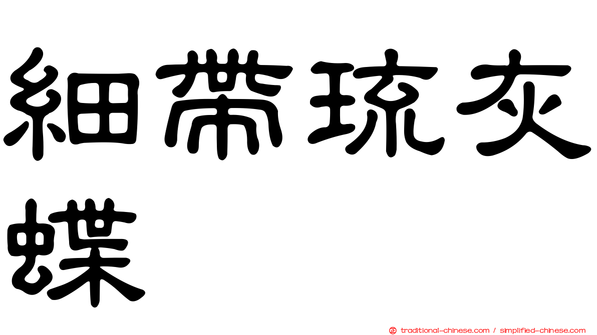 細帶琉灰蝶