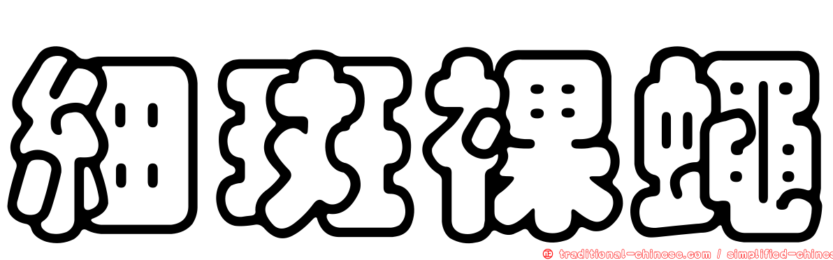 細斑裸蠅