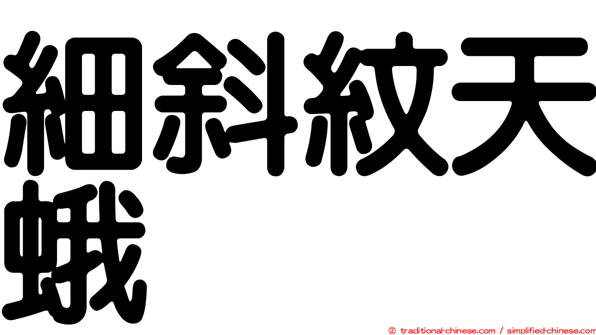 細斜紋天蛾