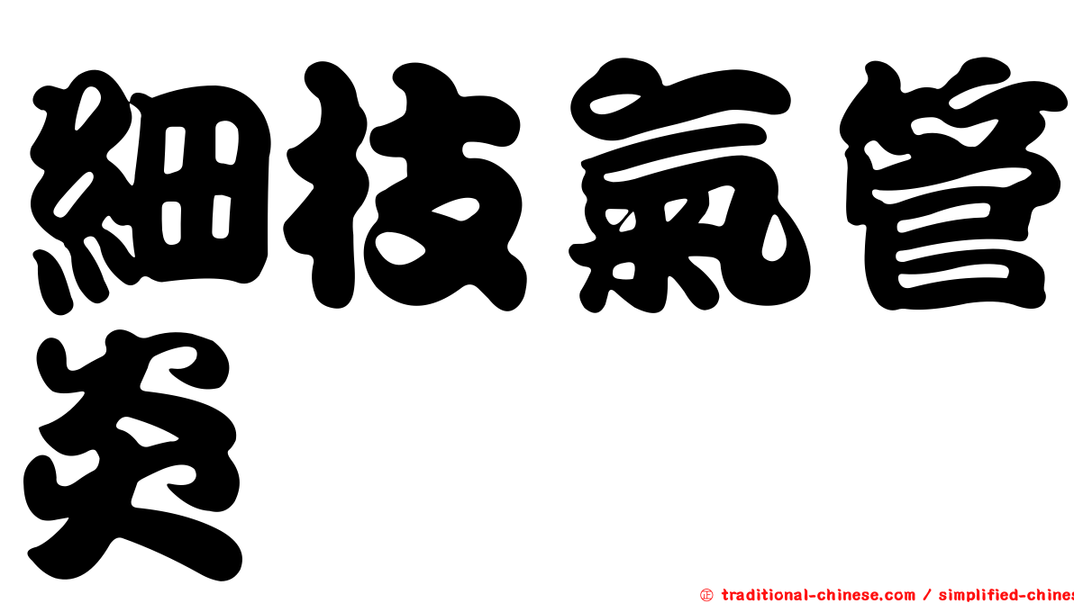 細枝氣管炎