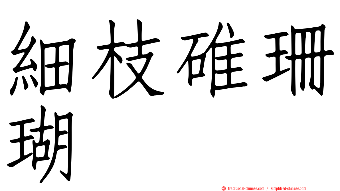 細枝碓珊瑚