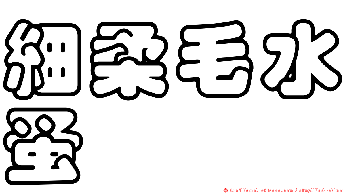 細柔毛水蚤