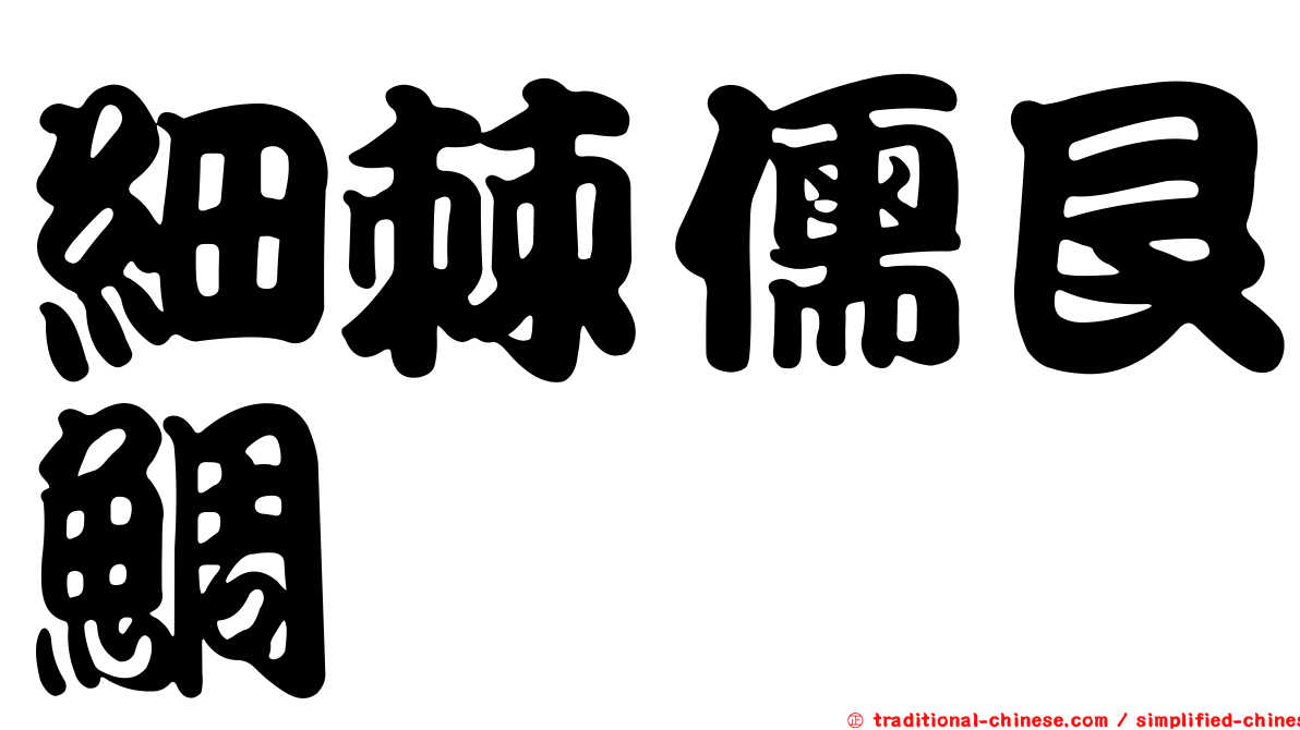 細棘儒艮鯛