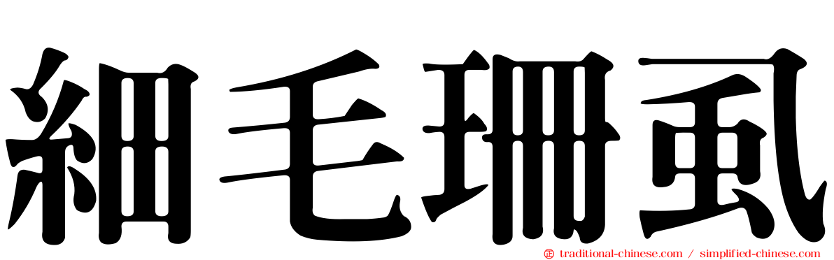 細毛珊虱