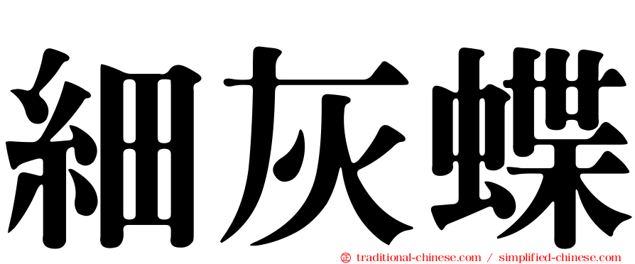 細灰蝶
