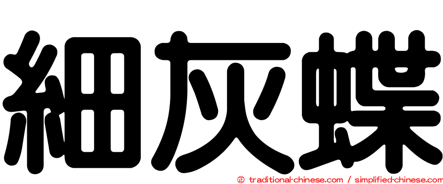 細灰蝶